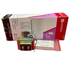 Utilitech Wired Doorbell Kit Pushbuttons And Transformer Only *Read*
